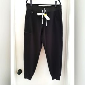 Figs Black Track Pants